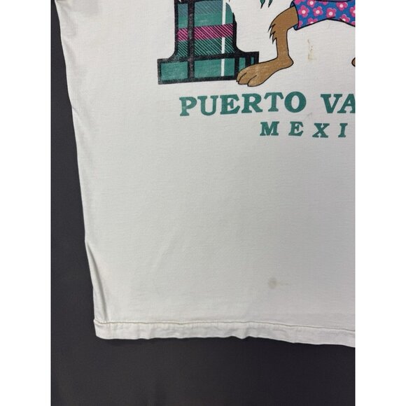 Vintage 90's Tazmanian Devil Puerto Vallarta Mexico Art Promo Beach Nature Water - Picture 7 of 16